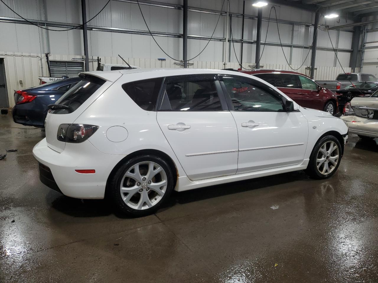 2008 Mazda 3 Hatchback white null gas JM1BK343481182607 photo #4