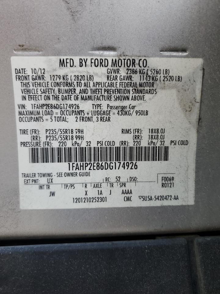 VIN 1FAHP2E86DG174926 2013 FORD TAURUS no.12