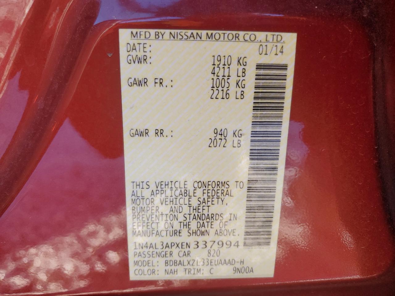 2014 Nissan Altima - Image 12