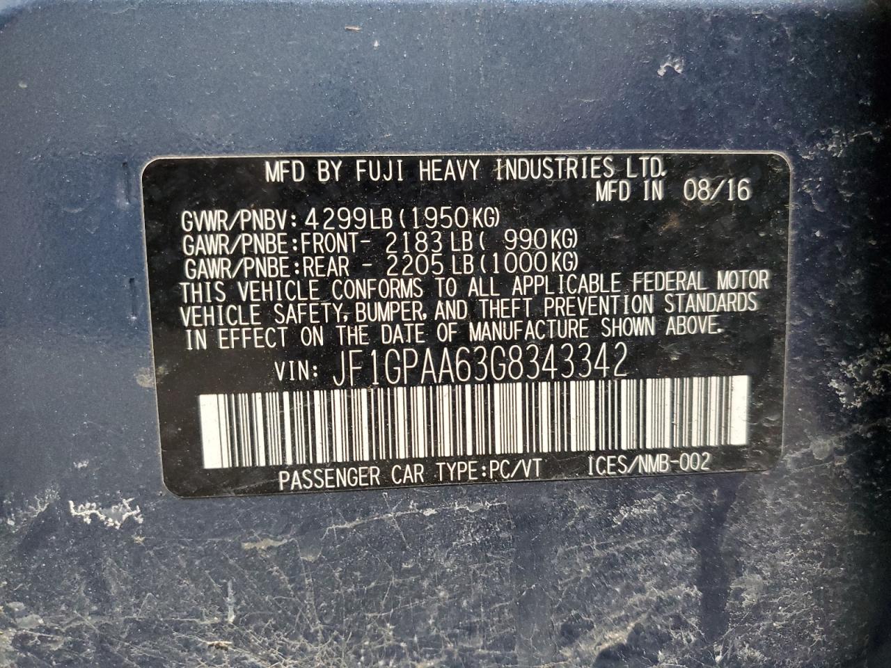 2016 Subaru Impreza - Image 12