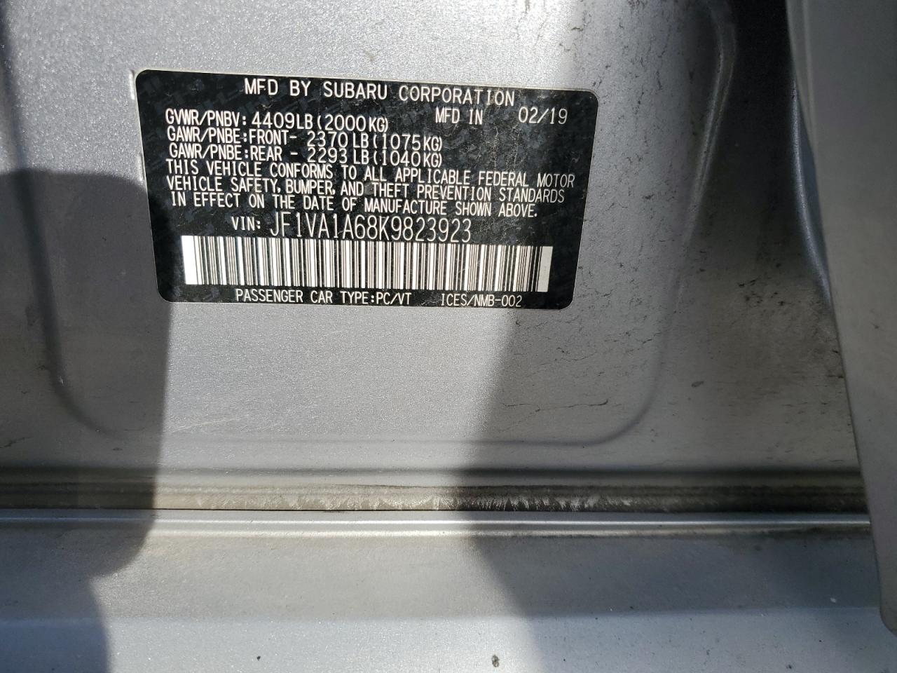 2019 Subaru WRX - Image 15