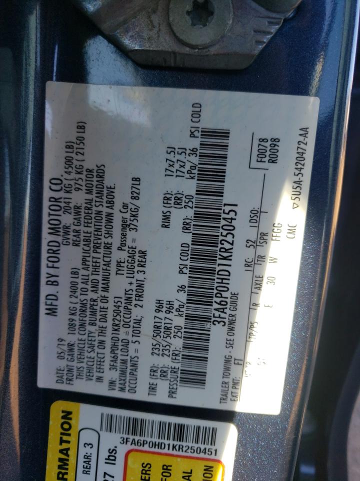 2019 Ford Fusion - Image 13