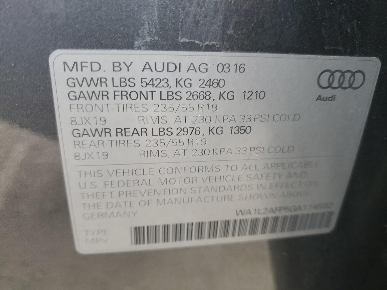 2016 Audi Q5 - Image 14