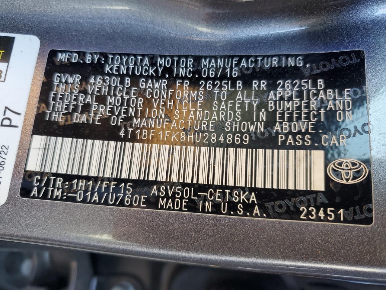 2017 Toyota Camry - Image 13