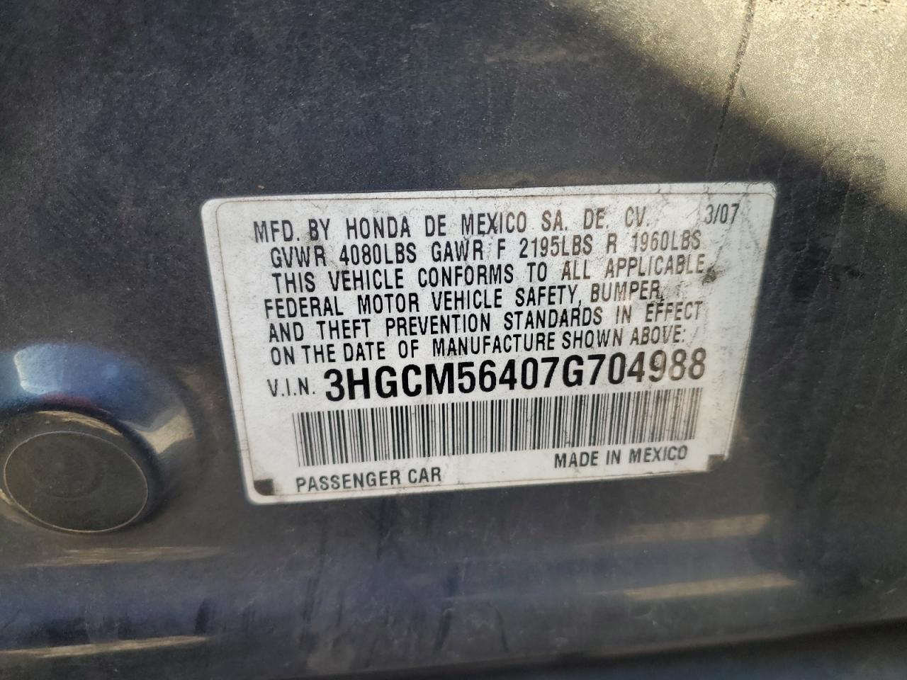 2007 Honda Accord - Image 14