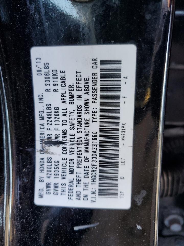 VIN 1HGCR2F33DA221660 2013 HONDA ACCORD no.13