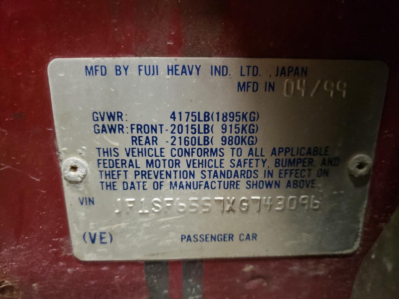 1999 Subaru Forester - Image 13