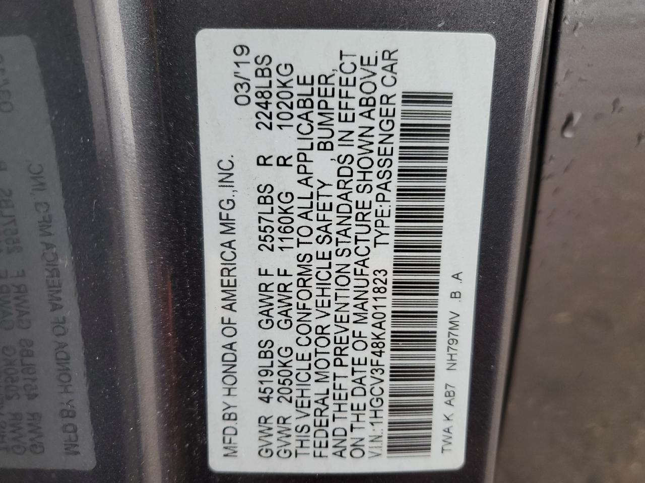 2019 Honda Accord - Image 15