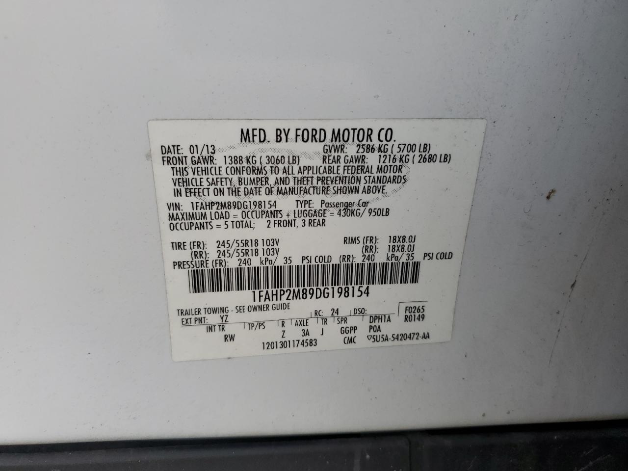 2013 Ford Taurus - Image 12