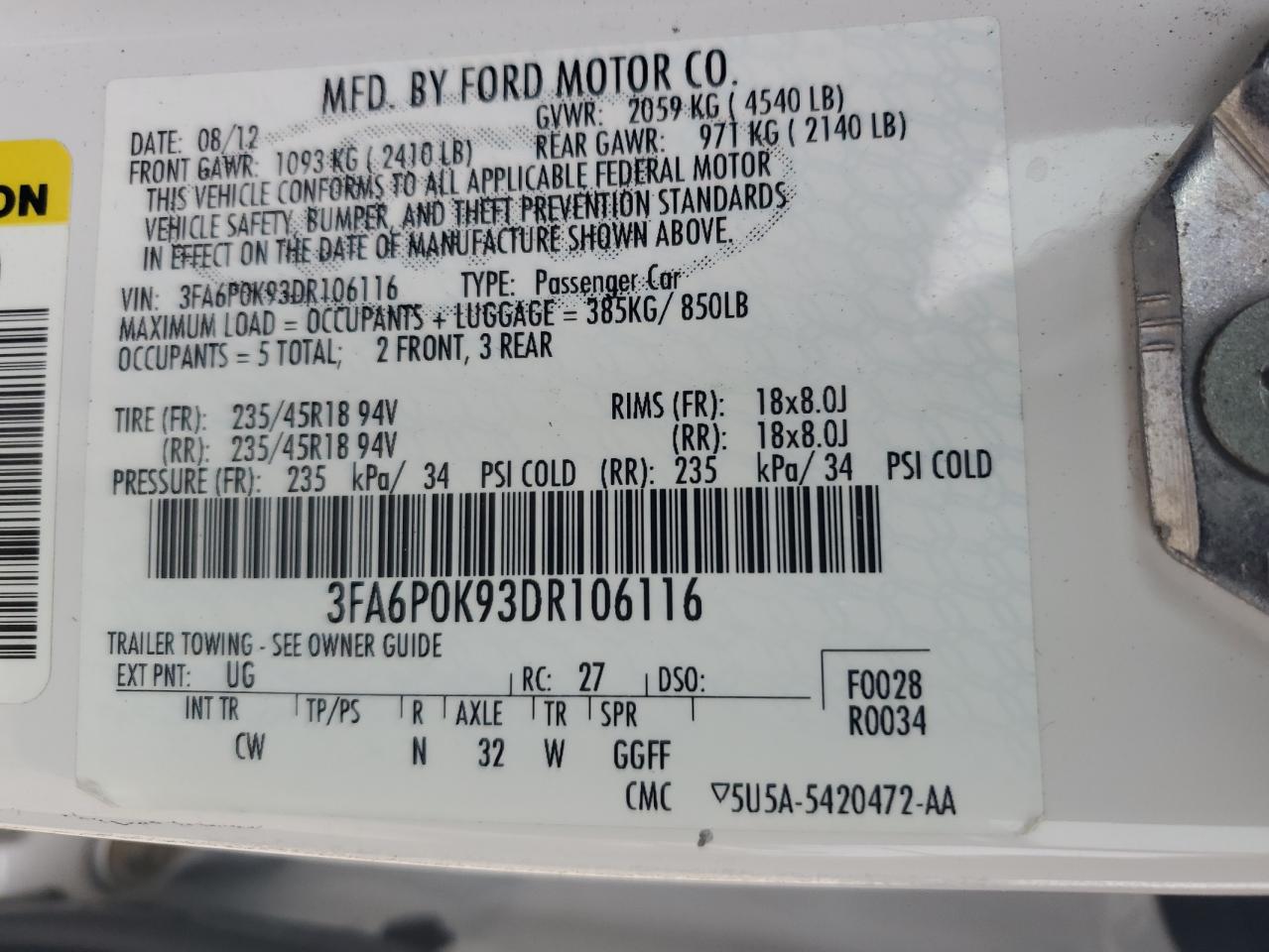 2013 Ford Fusion - Image 12