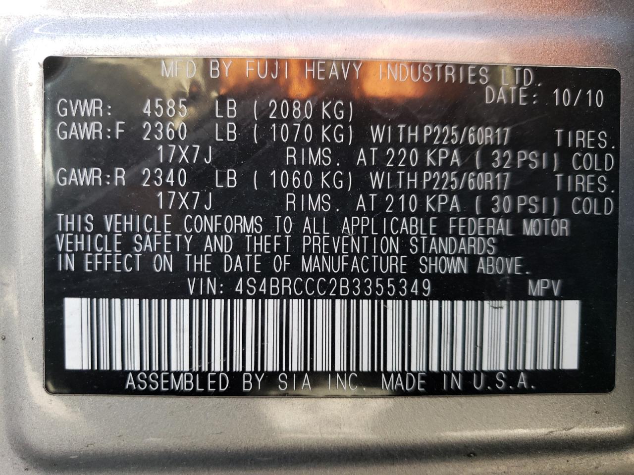 2011 Subaru Outback - Image 13