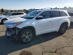 2016 Toyota Highlander Xle продається в Vallejo, CA - Front End