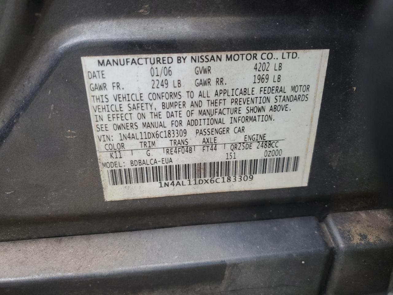 2006 Nissan Altima - Image 12