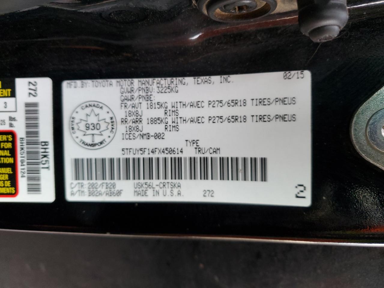2015 Toyota Tundra - Image 12