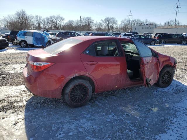  TOYOTA COROLLA 2016 Червоний