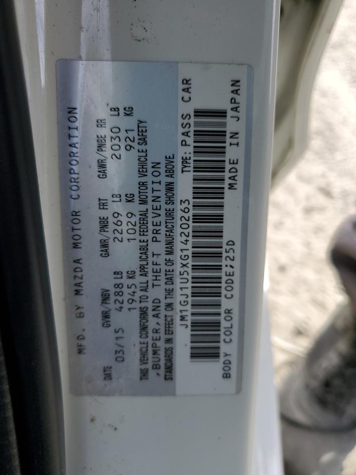 2016 Mazda 6 Sport VIN: JM1GJ1U5XG1420263 Lot: 43289395