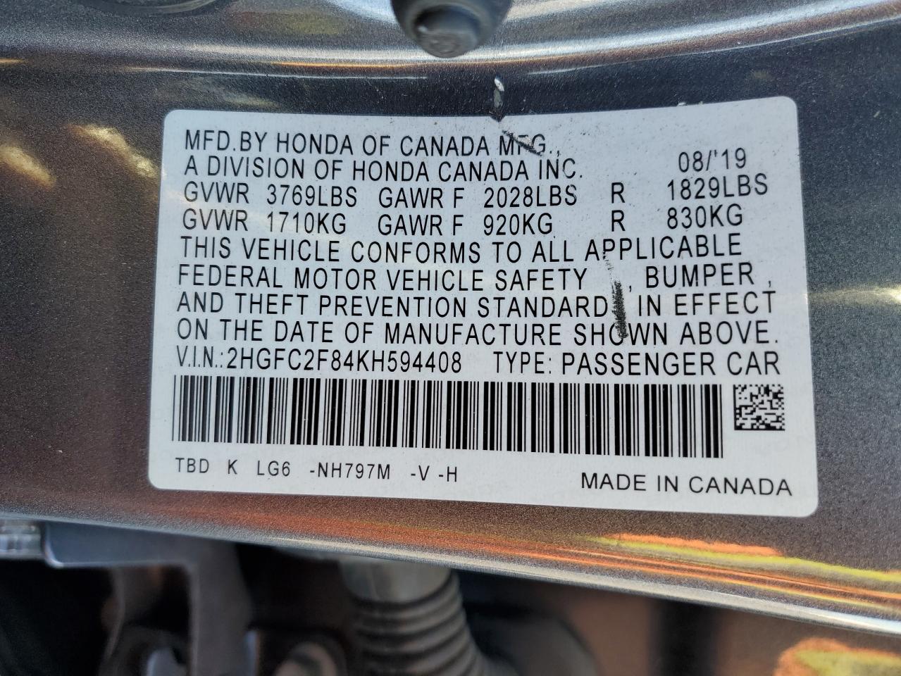 2019 Honda Civic - Image 12