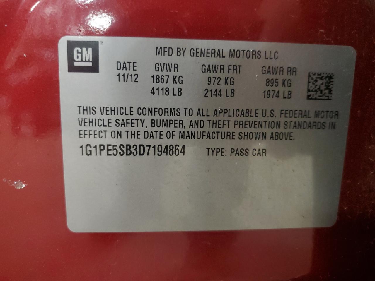 2013 Chevrolet Cruze - Image 12