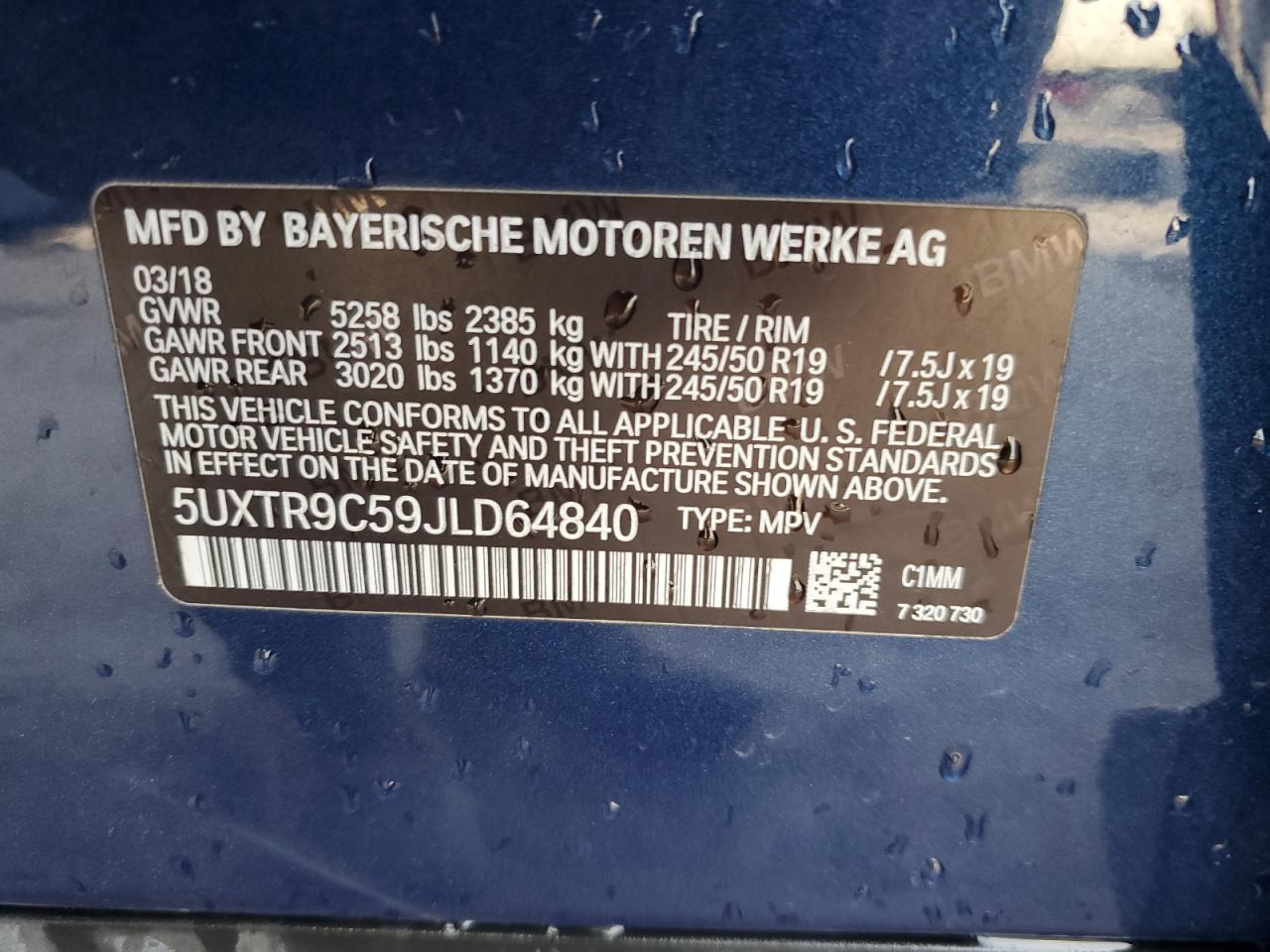 2018 BMW X3 - Image 13