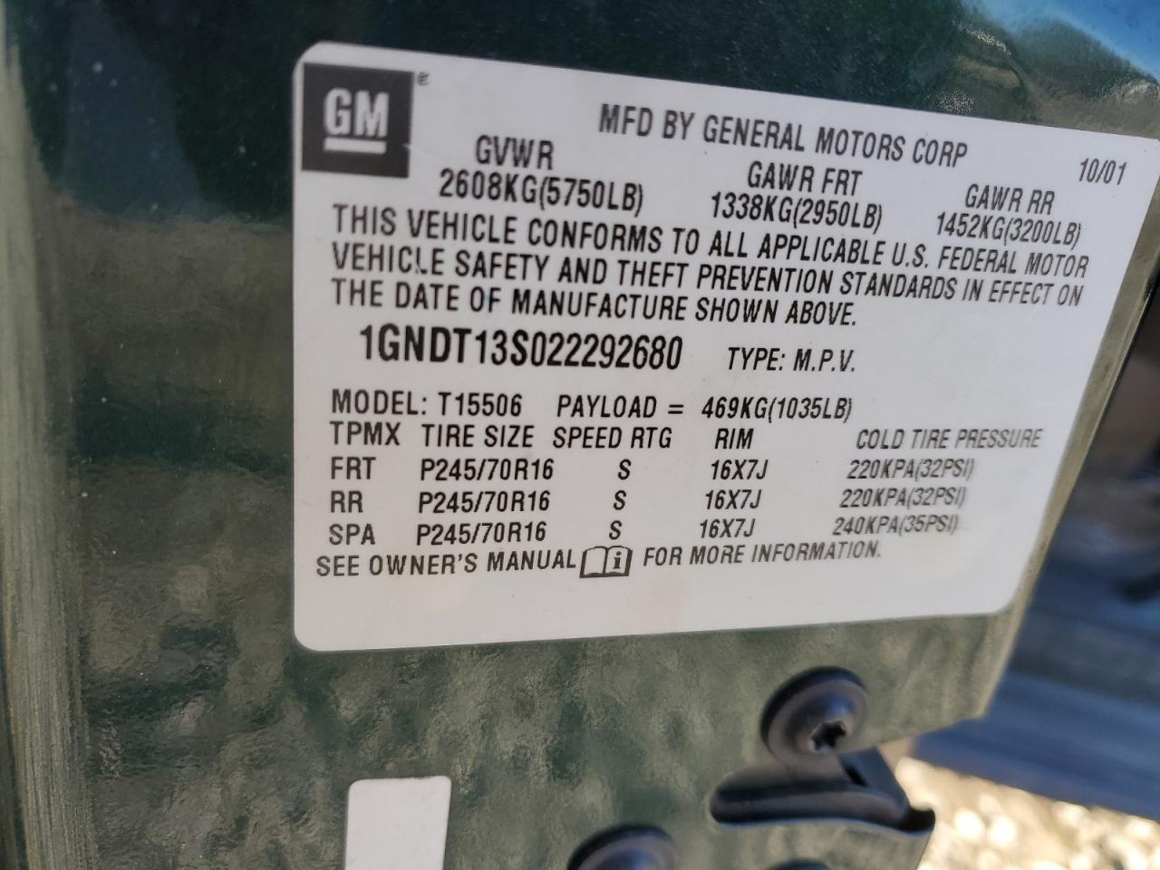 2002 Chevrolet TrailBlazer - Image 16