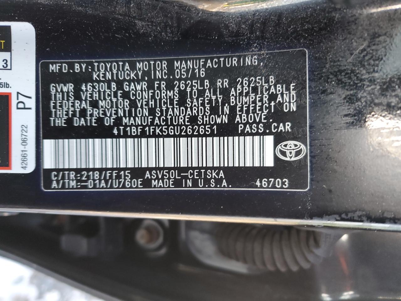 2016 Toyota Camry - Image 13