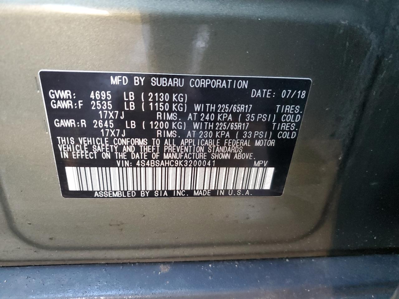 2019 Subaru Outback - Image 12