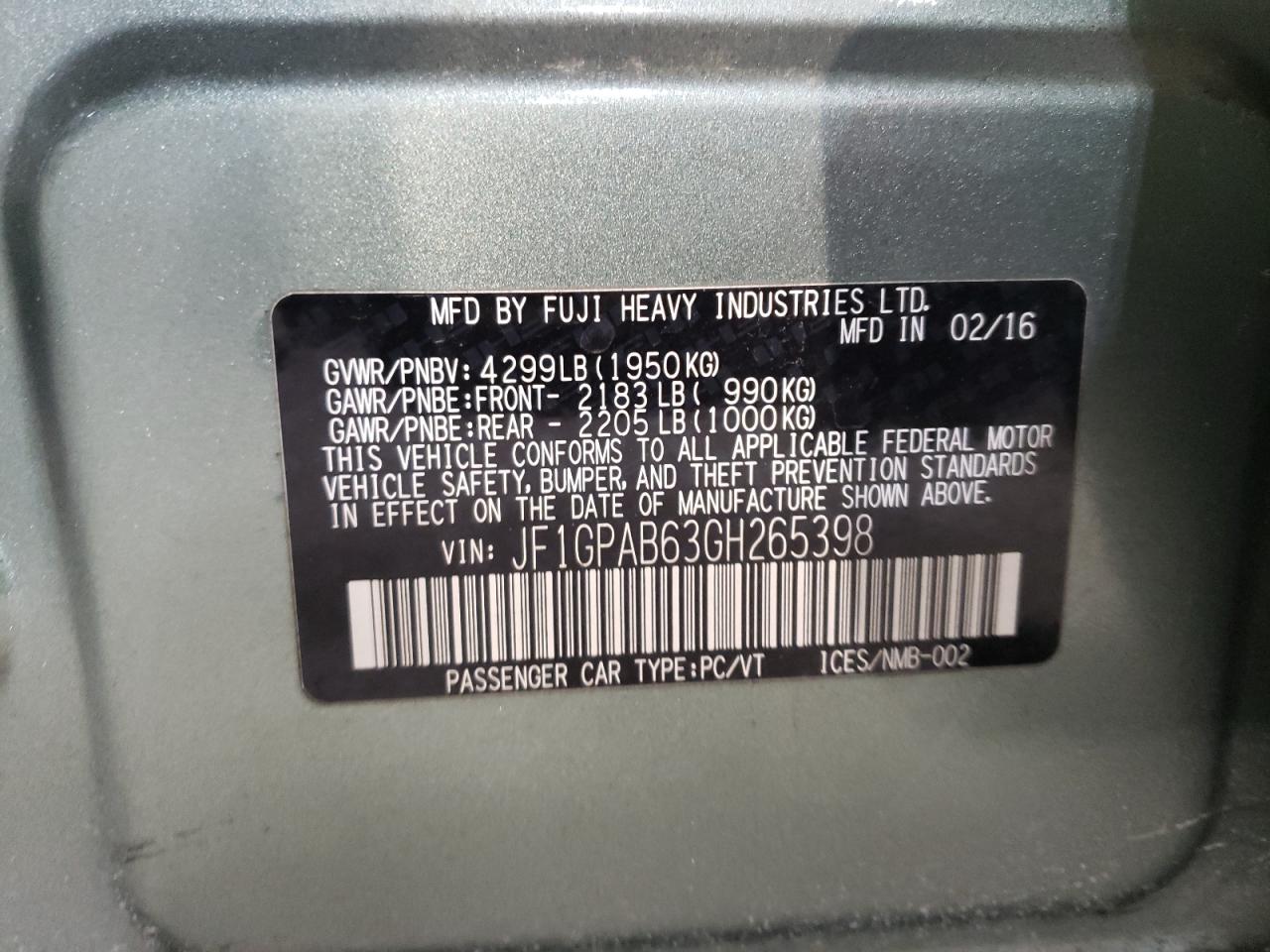 2016 Subaru Impreza - Image 16