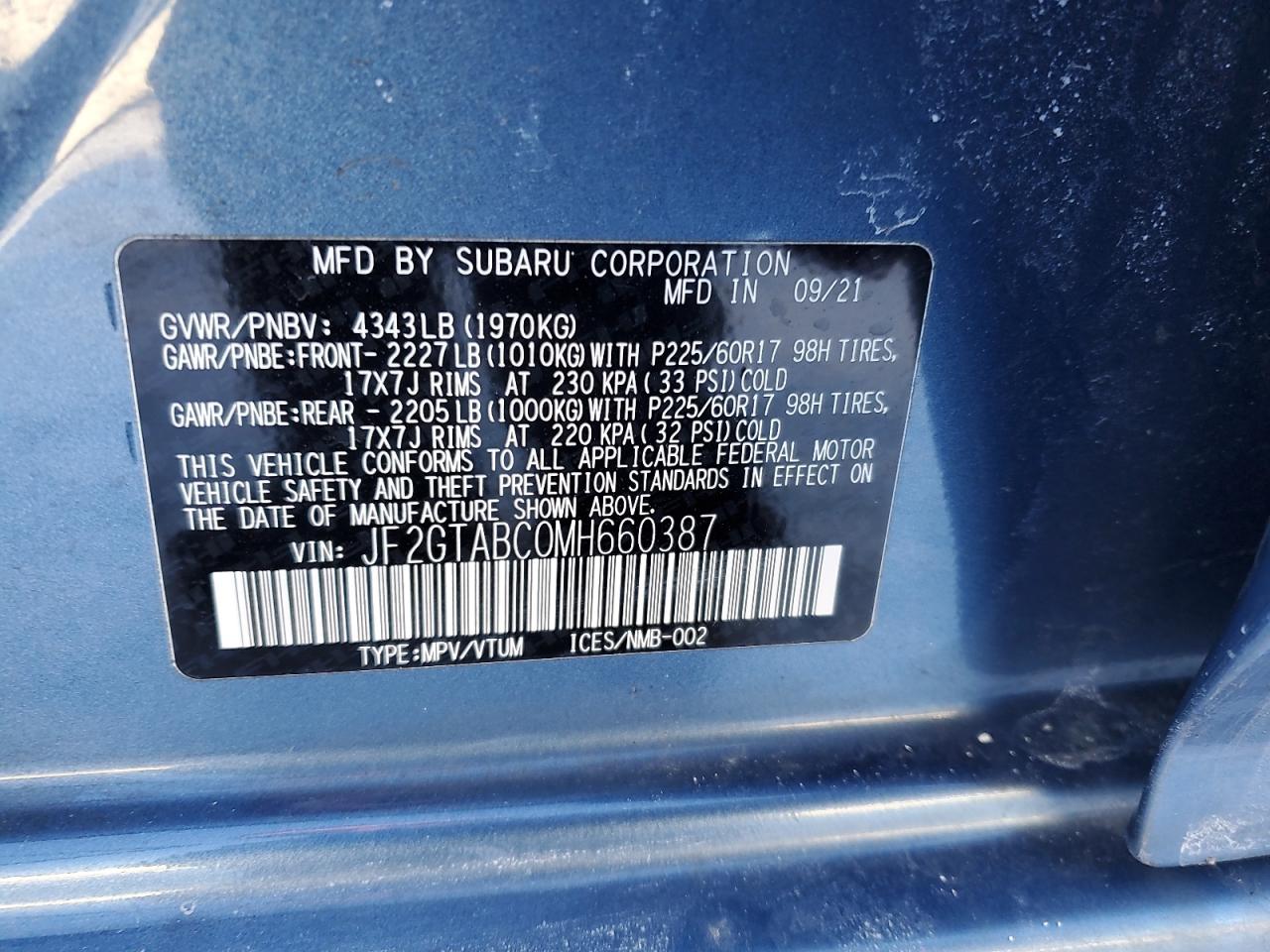 2021 Subaru XV - Image 12