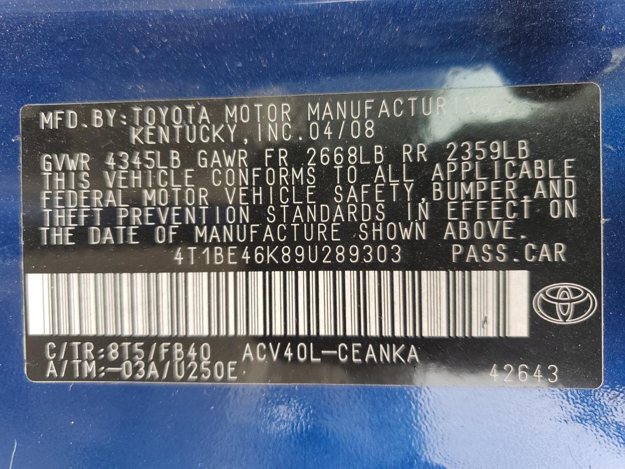 2009 Toyota Camry - Image 12