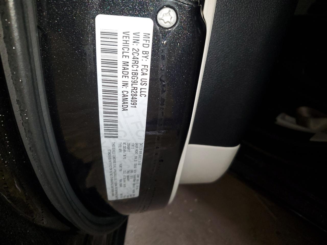 2020 Chrysler Pacifica Touring L VIN: 2C4RC1BG9LR284091 Lot: 88794865