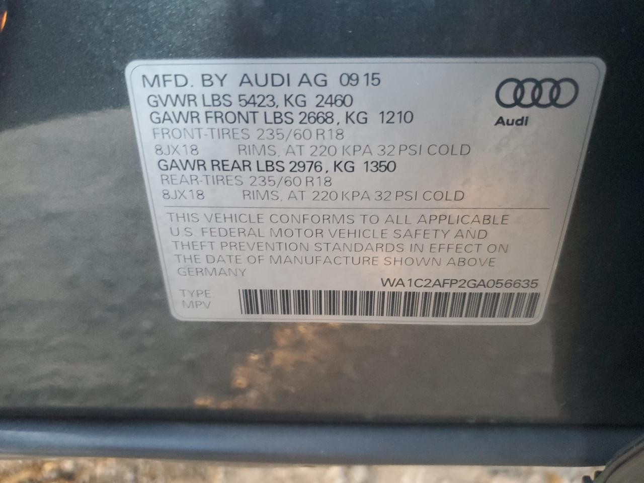2016 Audi Q5 - Image 12