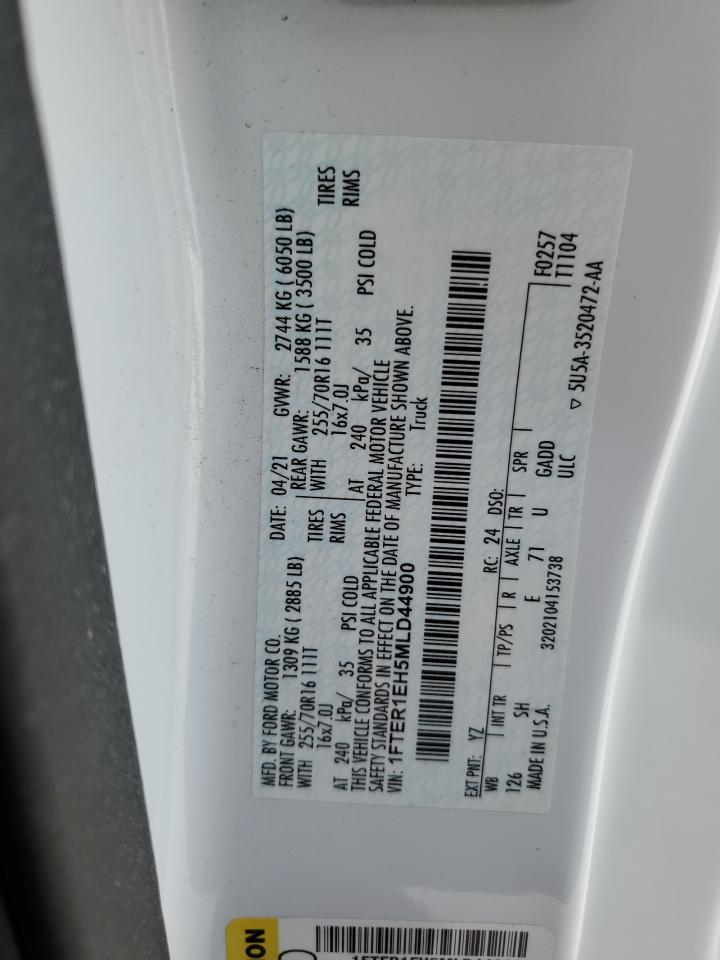 1FTER1EH5MLD44900 2021 FORD RANGER - Image 12