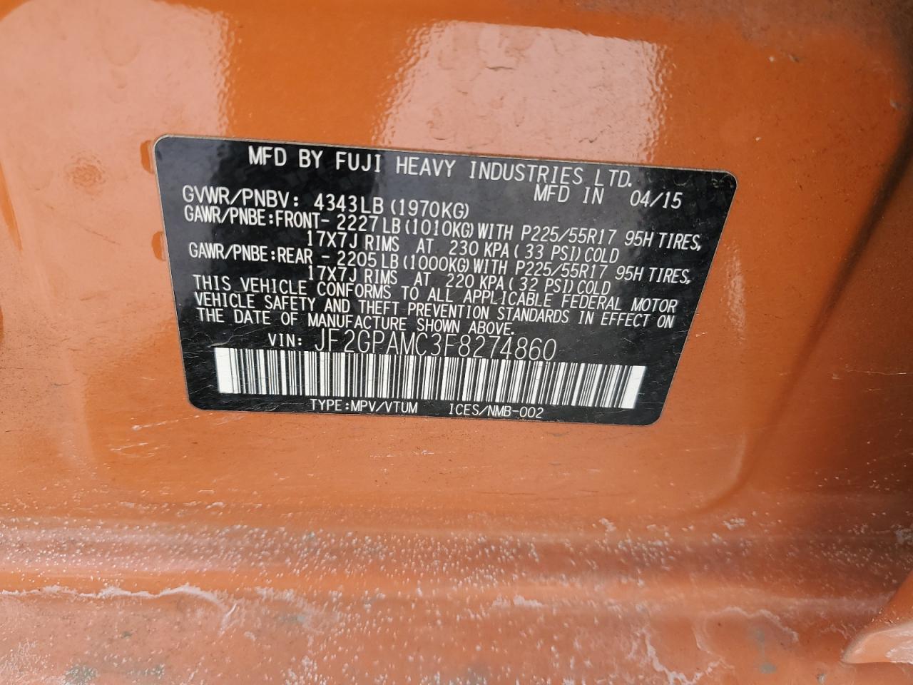 2015 Subaru XV - Image 13
