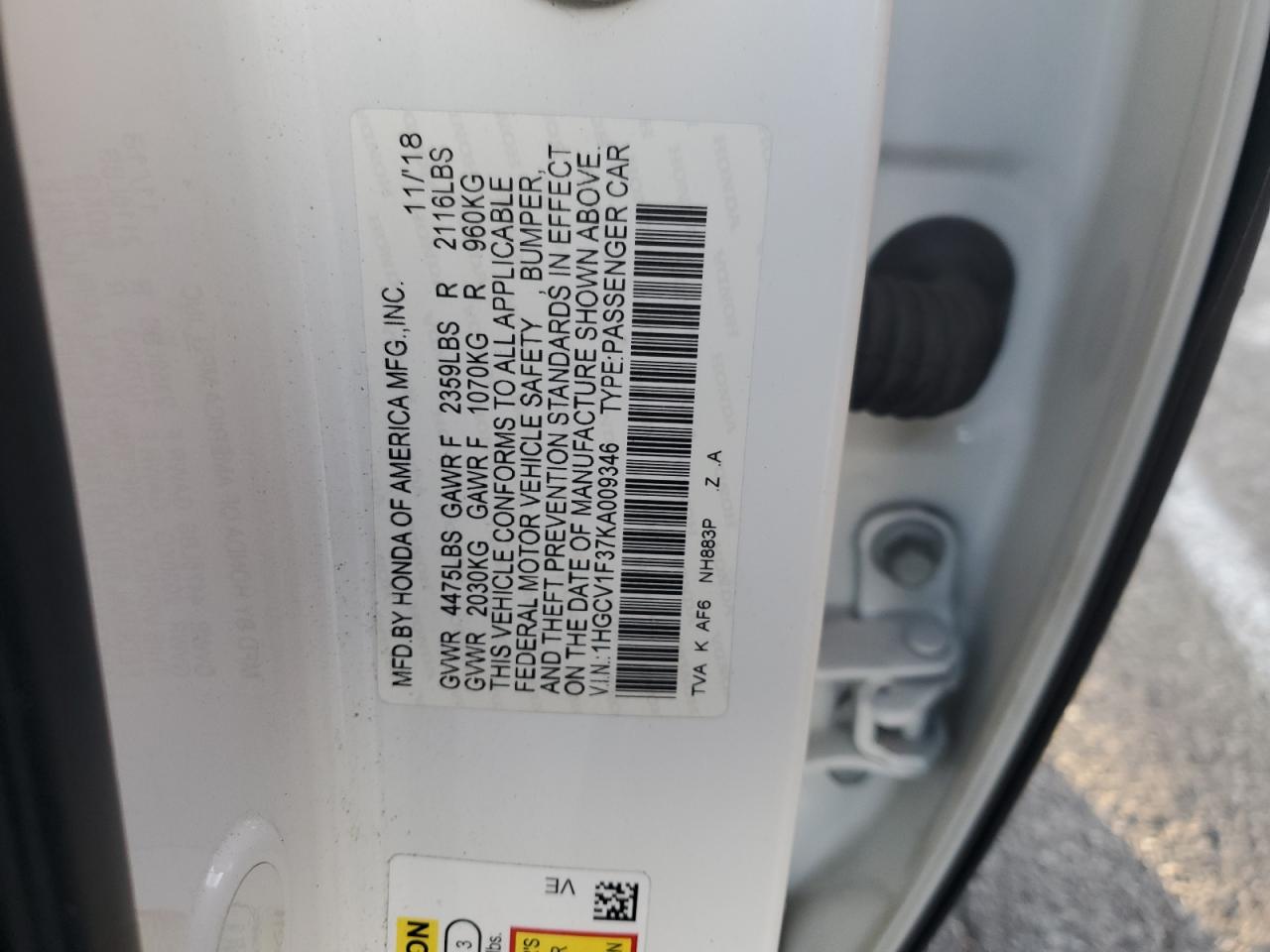 2019 Honda Accord - Image 12
