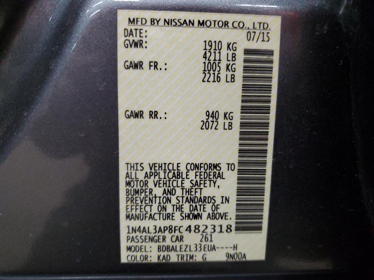 2015 Nissan Altima - Image 12