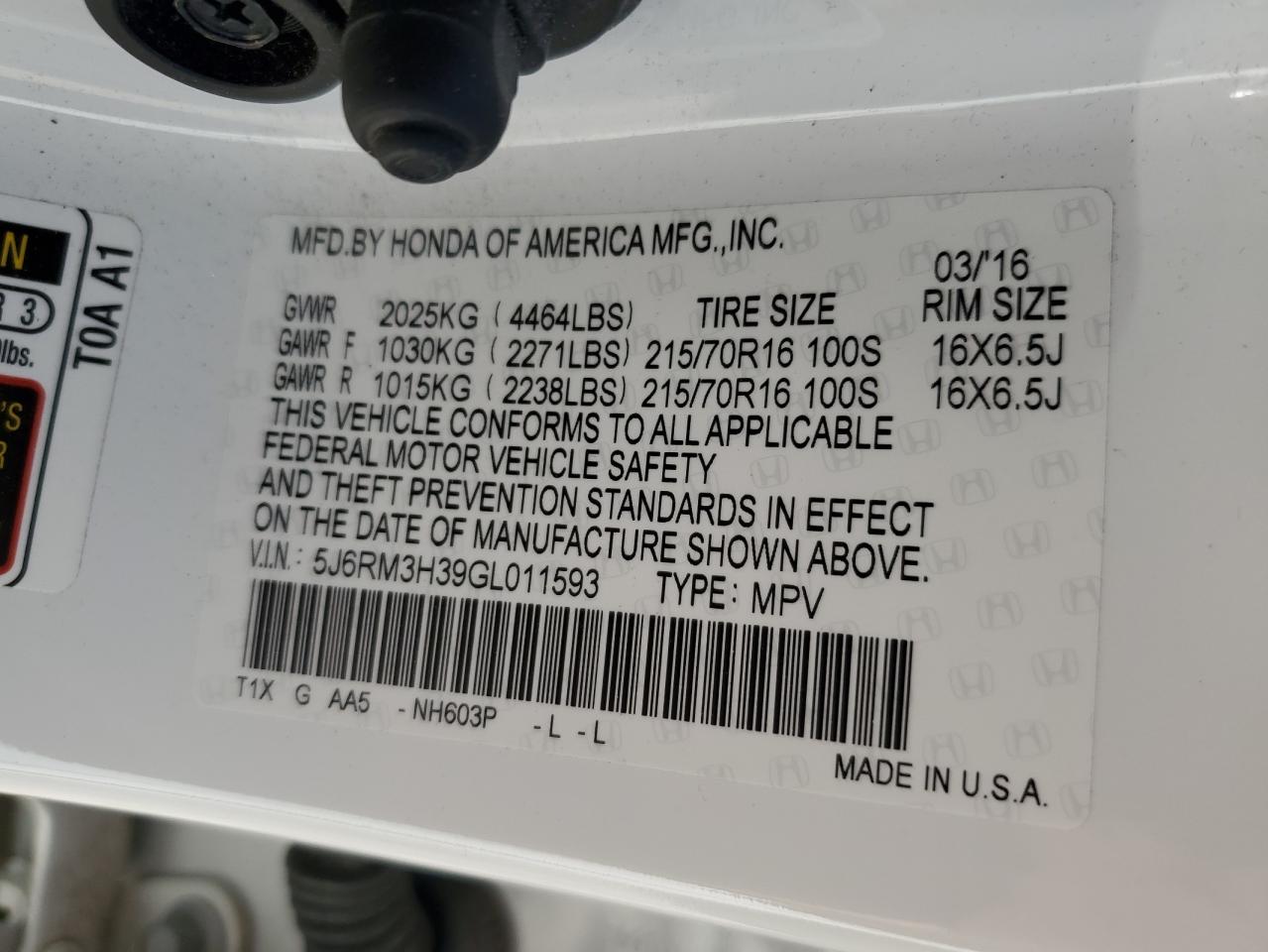 2016 Honda CR-V - Image 13