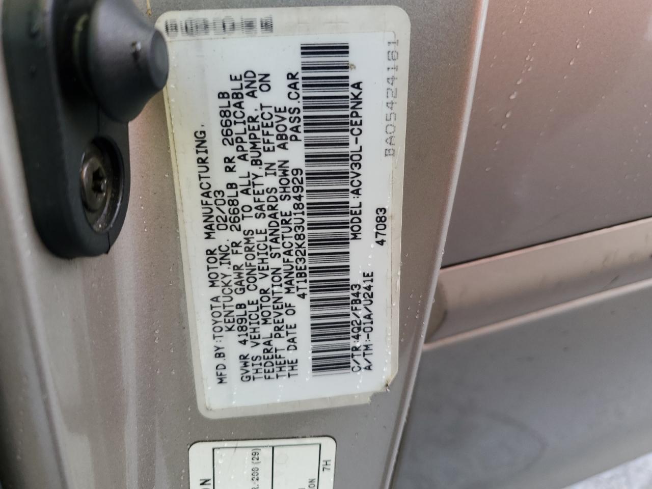 2003 Toyota Camry - Image 12