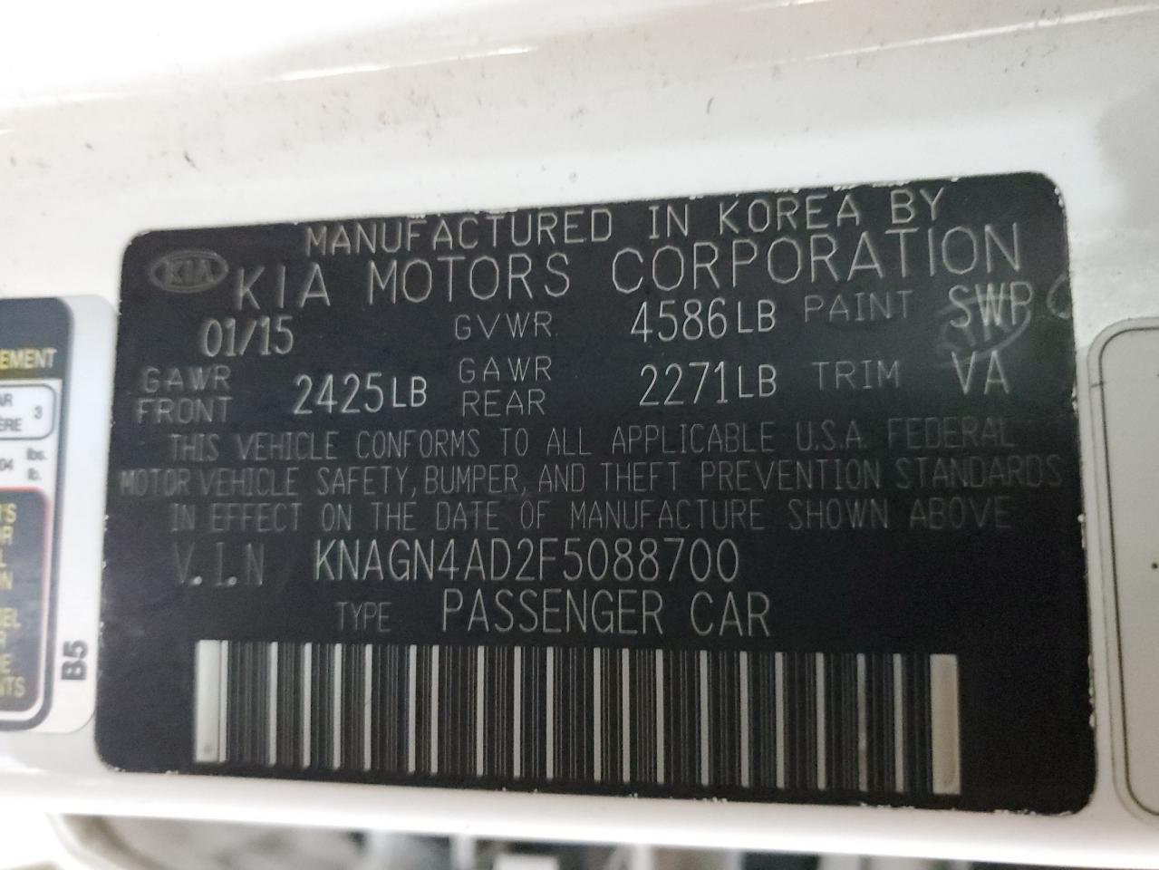 2015 Kia Optima - Image 13