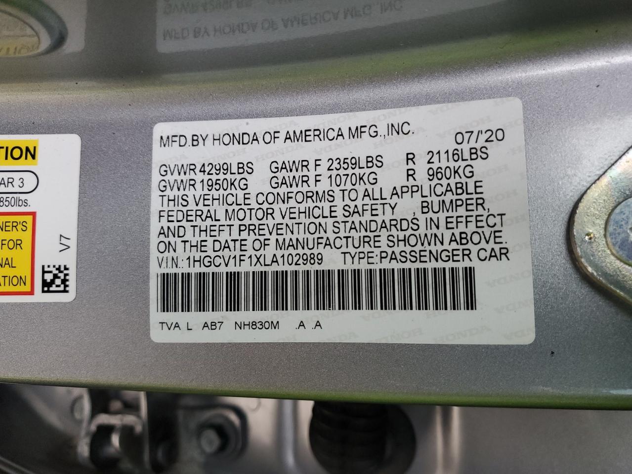 2020 Honda Accord - Image 12