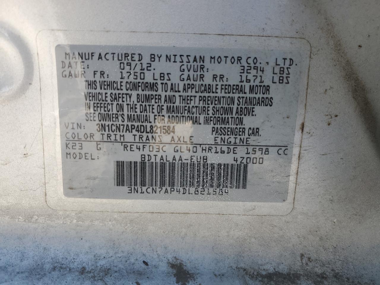 2013 Nissan Versa - Image 14