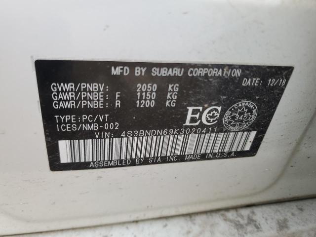 2019 SUBARU LEGACY 2.5I LIMITED