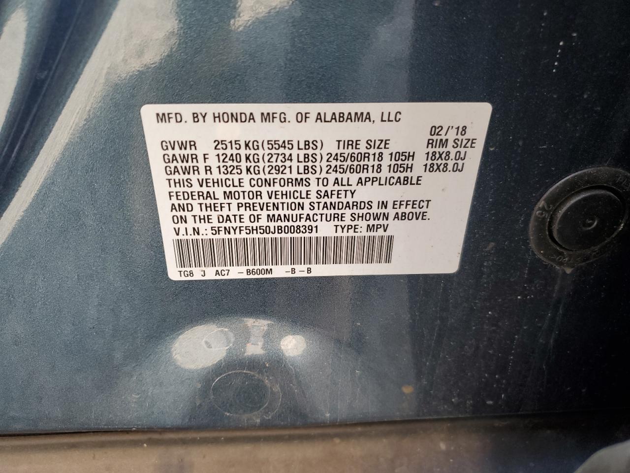 2018 Honda Pilot - Image 14