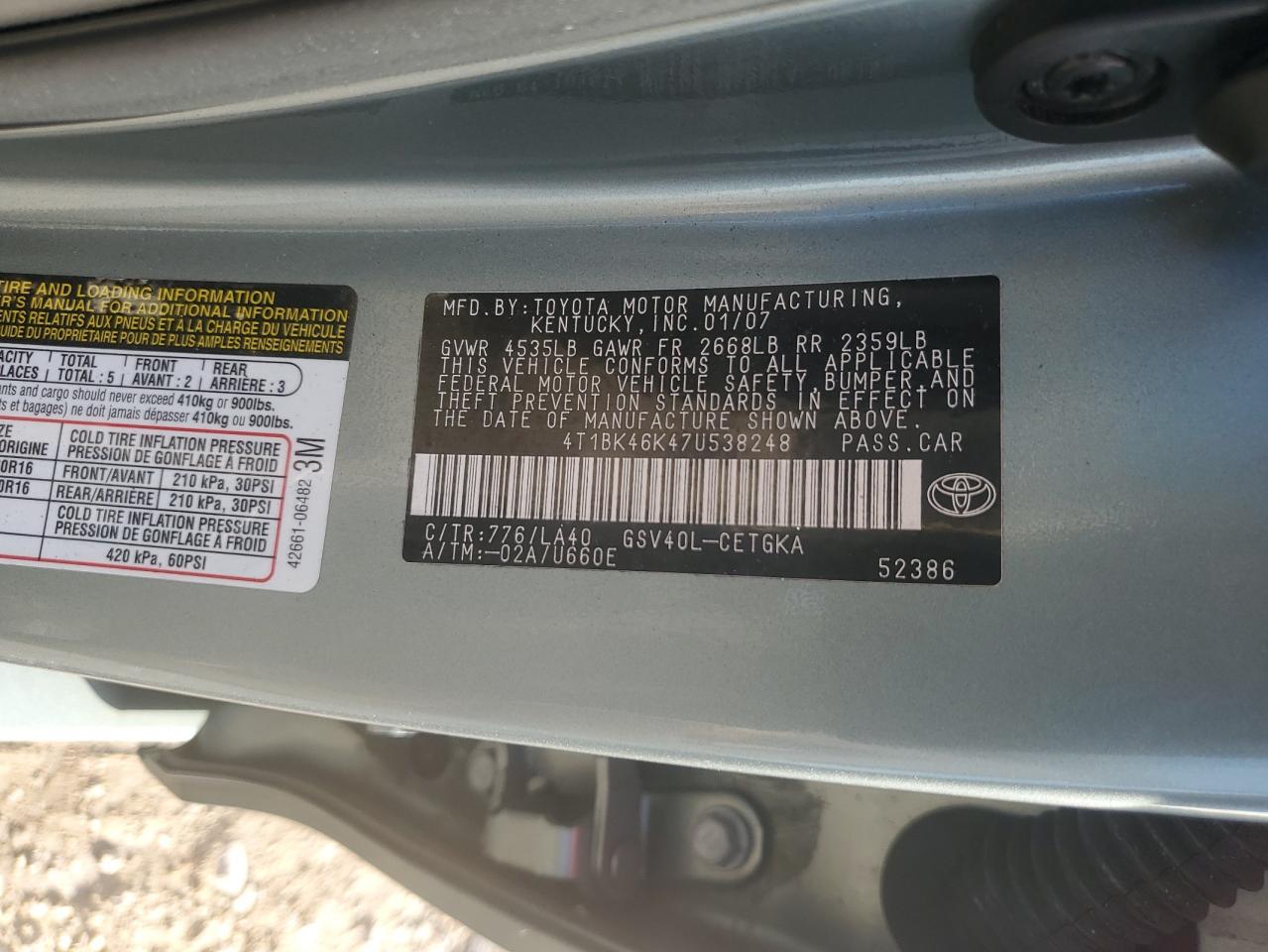 2007 Toyota Camry - Image 12