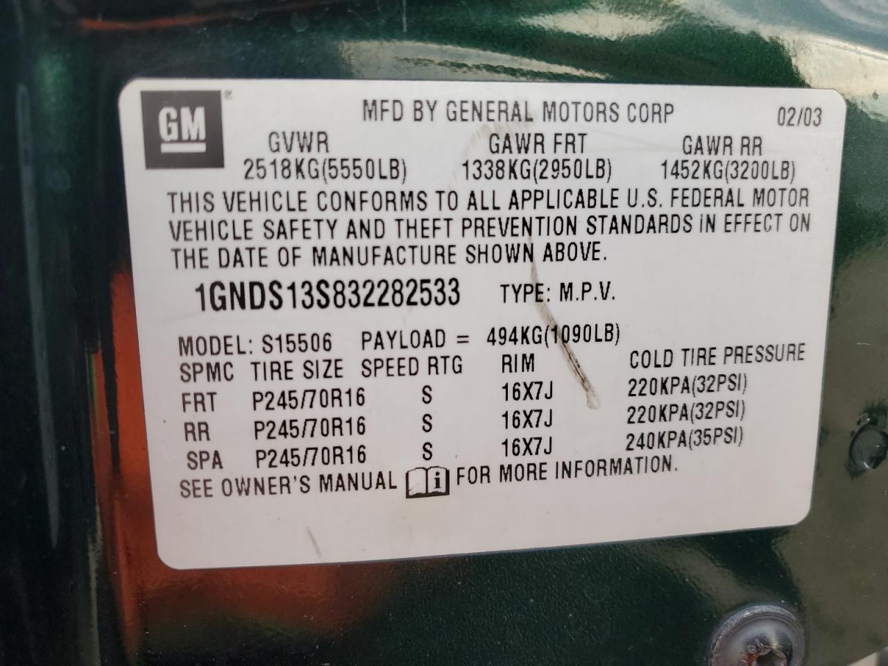 2003 Chevrolet TrailBlazer - Image 13