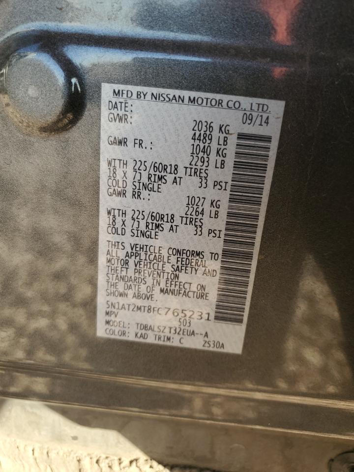5N1AT2MT8FC765231 2015 NISSAN ROGUE - Image 13