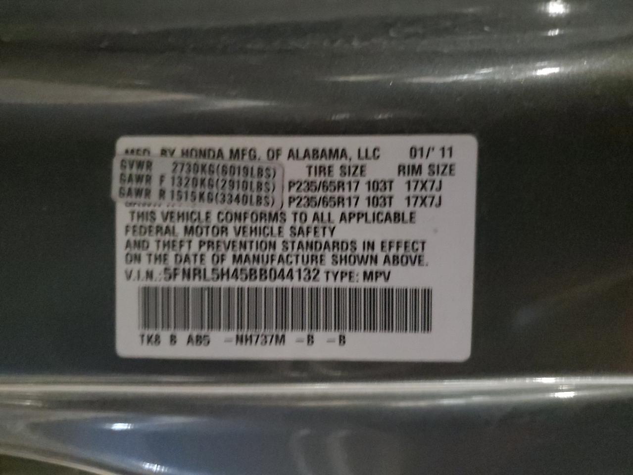 2011 Honda Odyssey - Image 15