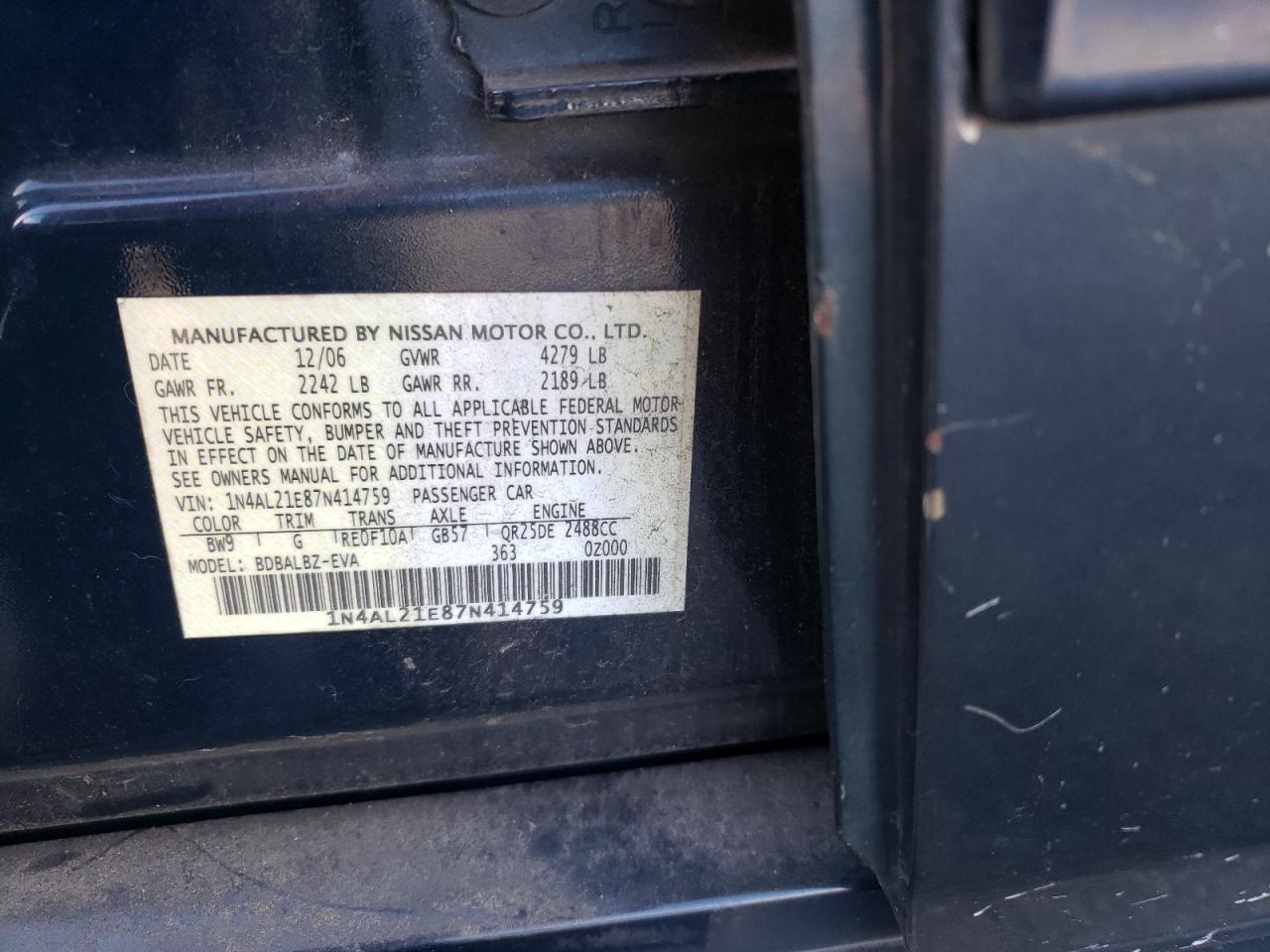 2007 Nissan Altima - Image 12