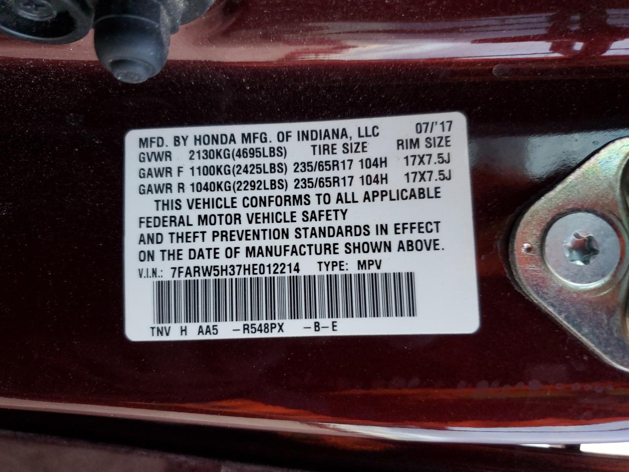 2017 Honda CR-V - Image 15