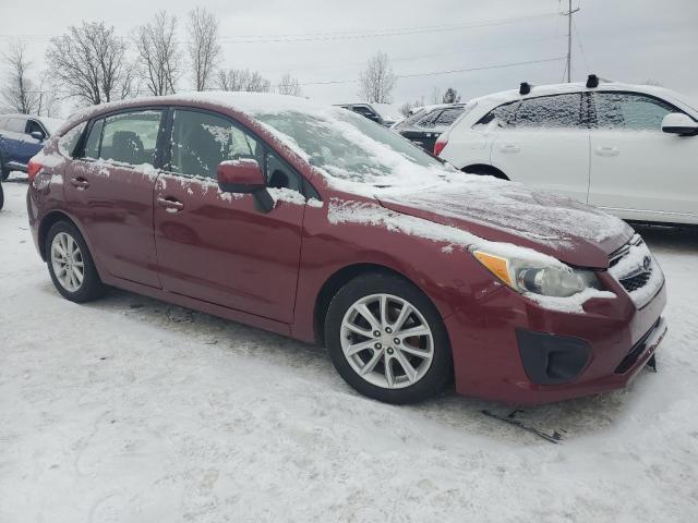  SUBARU IMPREZA 2012 Бургунди