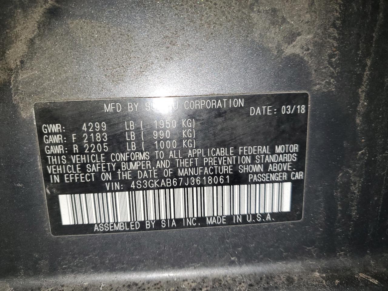2018 Subaru Impreza - Image 12